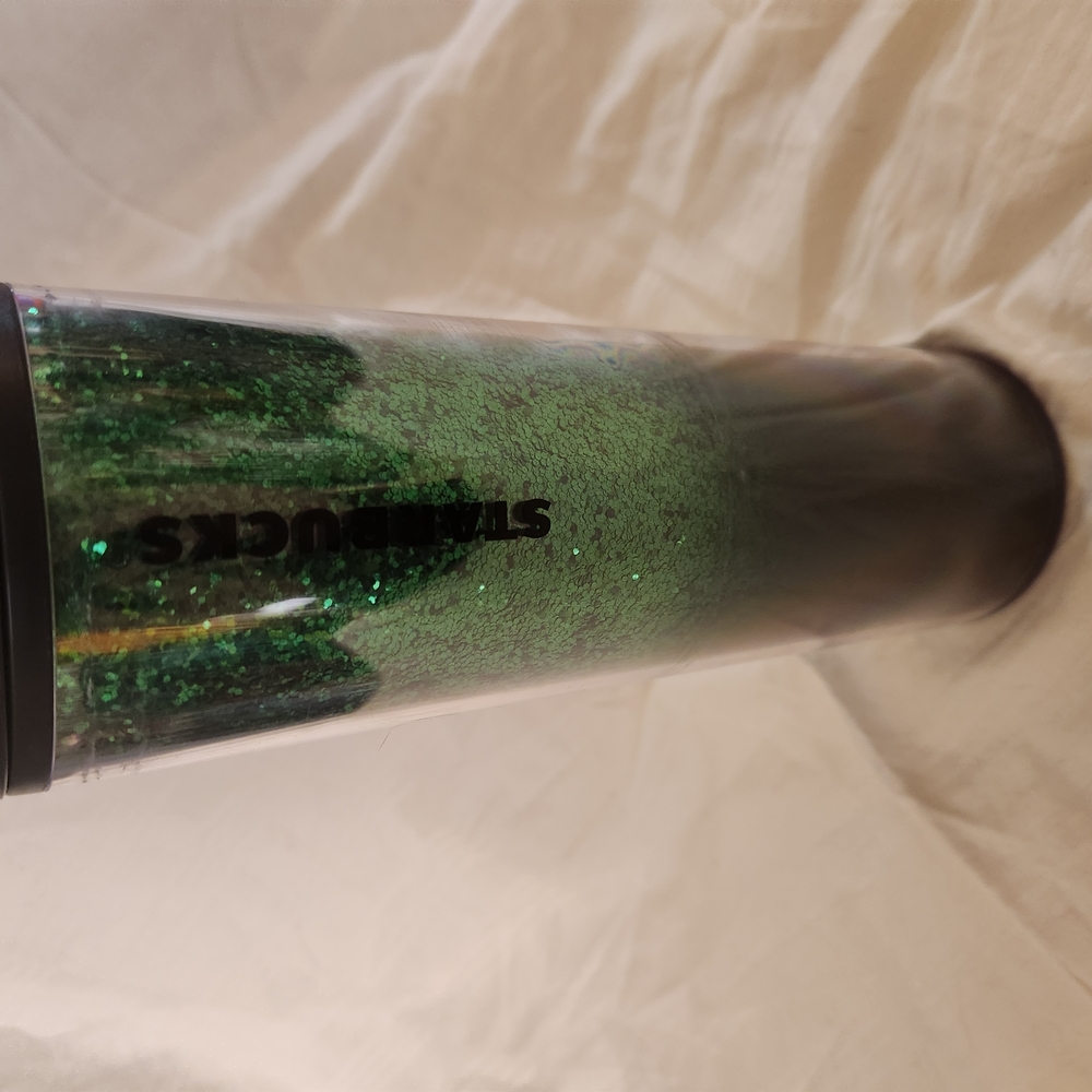 Starbucks 2019 Holiday Green Glitter Tumbler